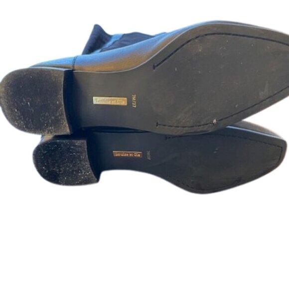 Louise Et Cie Andora OTK Boots Black Leather Stretch Louise et Cie 7M - Picture 11 of 14